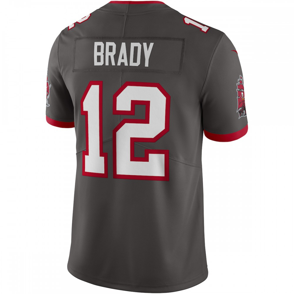 Tom Brady Tampa Bay Buccaneers Nike Alternate Vapor Limited Jersey - Pewter-GridironStore